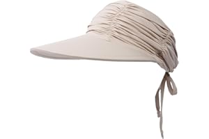 ZYAWP Sun Visor Hat for Women Wide Brim Sun Beach Visor Cap UPF 50+ UV Protection Ponytail Hats for Sports Beach Golf Tennis Hiking