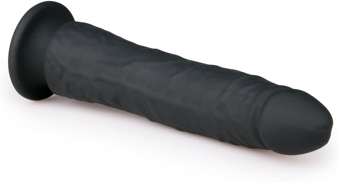 EasyToys Dildo Collection, Real Dong with Beautiful Acorn for Real Feel, 21 cm, Black, 100 Percent Phthalate-Free Soft PVC, Lifelike Realistic Dong with Suction Cup - Image 4