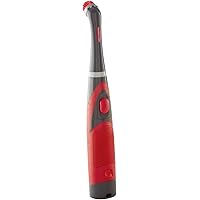 Rubbermaid Reveal Cordless Battery Power Scrubber, Gray/Red, Multi-Purpose Scrub Brush Cleaner for Grout/Tile/Bathroom/Shower