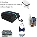MISSLO Waterproof Zippered Travel Shoe Bags for Men & Women (4 Pack, Black)