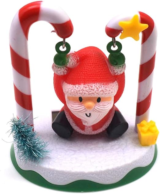 Amazon Com Preliked Lovely Solar Power Christmas Swing Santa