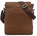 Small Vintage Canvas Messenger Bag Ipad Shoulder Bag Travel Portfolio Bag Crossbody Purse Magictodoor