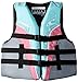 O'Neill Youth Superlite USCG Life Vest,Turquoise/Berry/Smoke:White,1sz