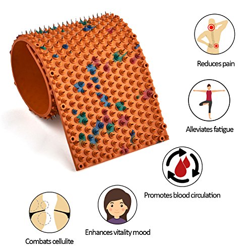 LYAPKO Flat Acupuncture Applicator POPULAR 7,0 Ag 591 Needles Premium Acupressure Massager For Thick Skin Unique Patented Therapy Massage Tool