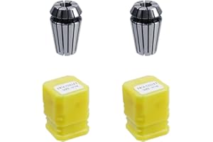 Rannb ER16 Spring Collet Chuck 1/4Inch Dia Collets Set for CNC Clamping Device Engraving Machine-2pcs