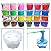 OVI Non Toxin Air Dry Creative Modeling Clay Bucket with Assorted Colors Ultra Light Molding Magic Clay White