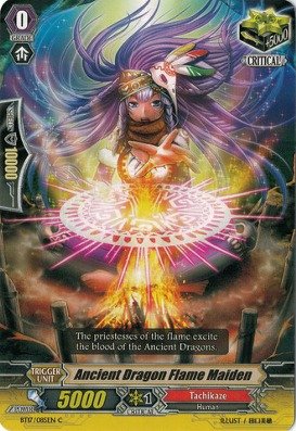 Cardfight!! Vanguard TCG - Ancient Dragon Flame Maiden (BT17/085EN) - Booster Set 17: Blazing Perdition ver.E