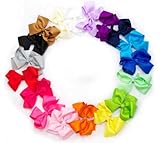 Ema Jane – Large (4.3 in Wide) Grosgrain Hair Bows Secured to Double Prong Clips, Online Clothing Store