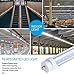 JOMITOP T8 V Shaped 65W 8 Foot LED Light Tube Bulb,Need Bypass Ballast, Single Pin FA8 Base 6000K Cool White (Replace 150W LED Fluorescent Bulbs),Dual-Ended Power AC 85-277V 25 Pack