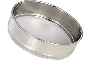 LABALPHA 1600 Mesh Lab Sieves, #1600 Mesh Test Sieve, 8'' Diameter, 304 Stainless Steel Wire Cloth (0.01mm)