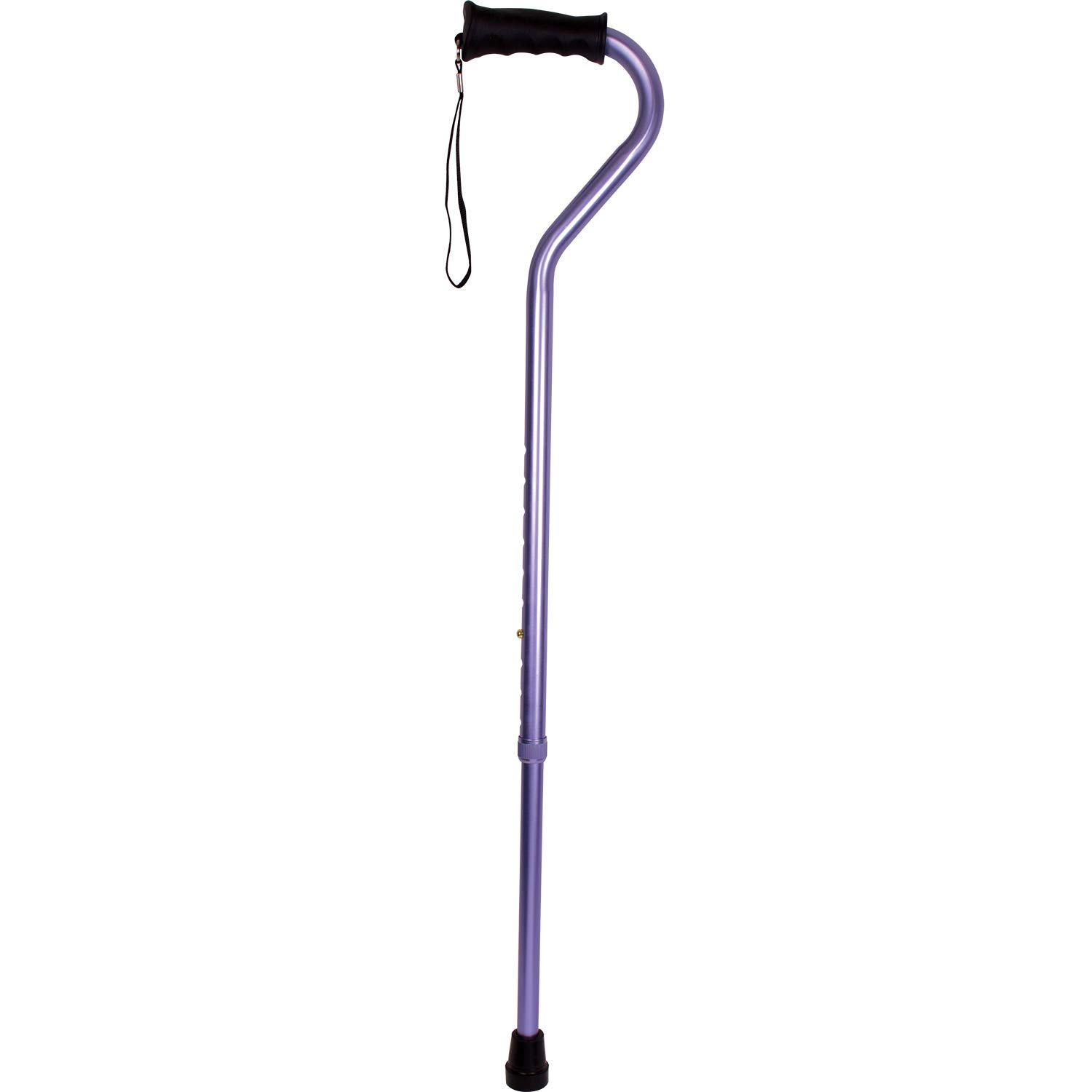 Carex Ergo Offset Cane with Soft Cushioned Handle - Adjustable Walking Cane for Women - Purple Cane