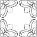 Brewster 99768 Peel & Stick Victorian Stained Glass Corner Appliqués, 4-Count