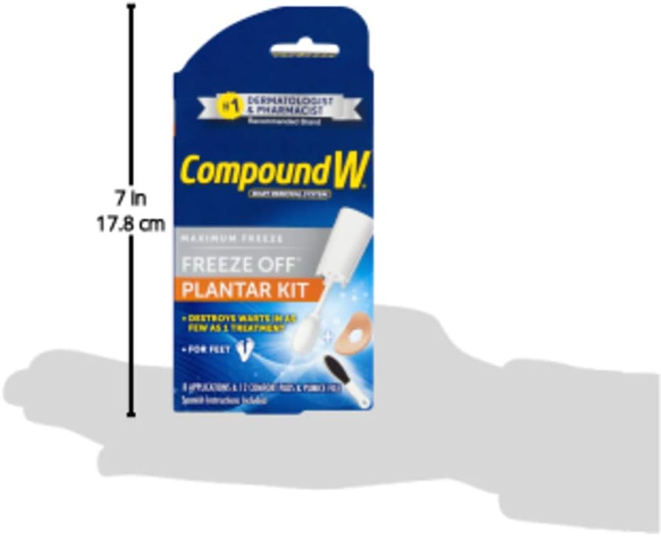 Compound W Freeze Off Plantar Wart Remover Kit, 8 Applications: Health & Personal Care