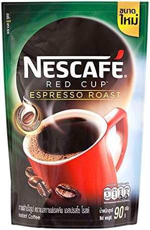 NESCAFE RED CUP ESPRESSO ROAST INSTANT COFFEE DOY PACK 90G.