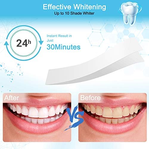 Blanqueador Dental, Kastiny 56 Tiras Blanqueadoras Dientes con 3 Gel de