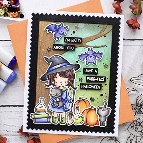 Little Girl 1Set Silicone Clear Stamp with Cutting Dies Stencil DIY Scrapbooking Embossing Photo Album Decorative Paper Card Craft Art Handmade - Thumbnail 7