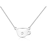 BNQL Coffee Cup Necklace Coffee Gifts for Coffee Lovers Coffee Barista Gifts Coffee Cup Pendant Jewelry Gifts Coffee Necklace