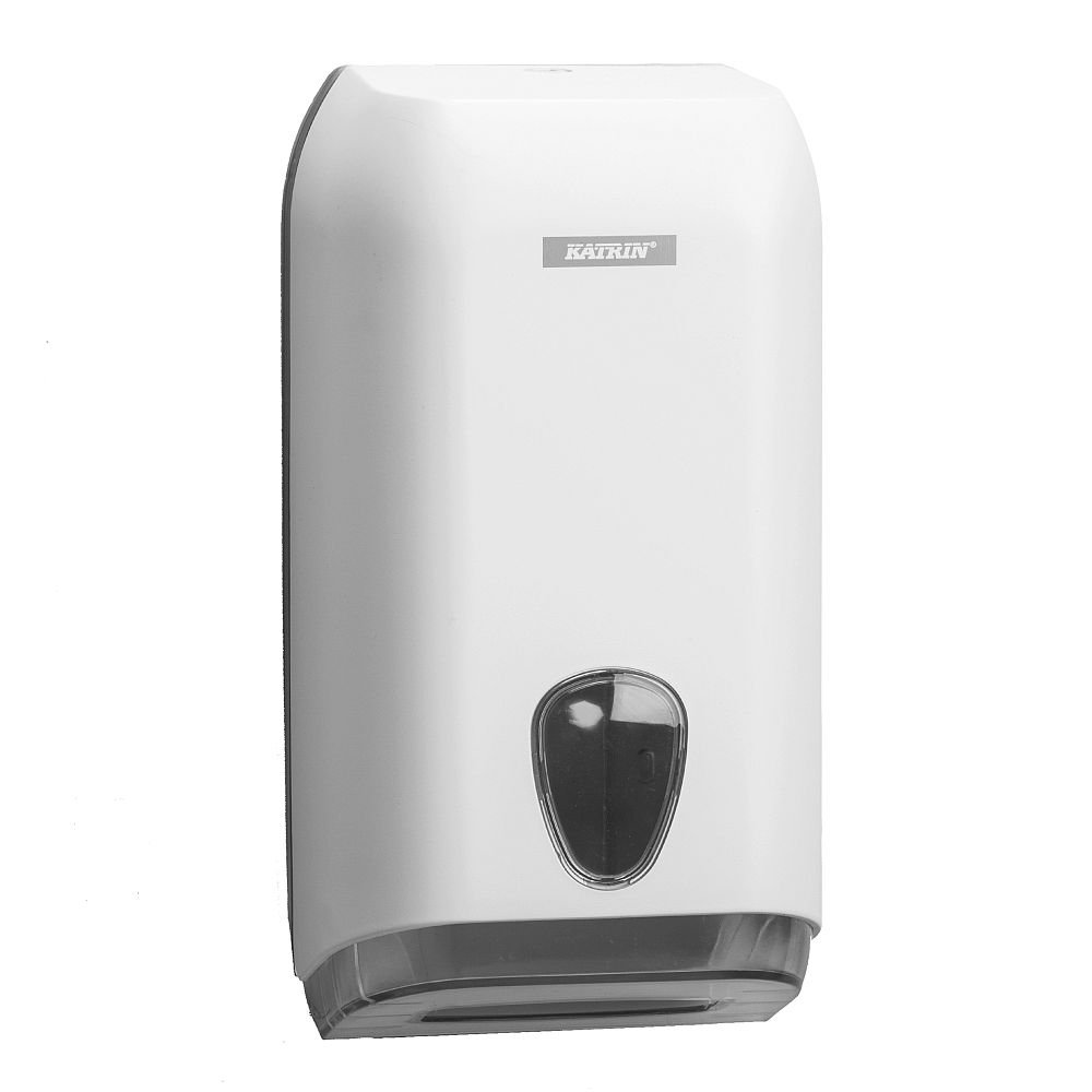 Katrin 92582 Folded Toilet Tissue Dispenser, white