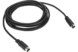 ZASCHMOY 9 Pin Male to 9 Pin Male Sound Input Cable, Professional Mini DIN 9PIN, Ideal for Home Theater Receiver & Subwoofer,