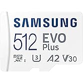 Samsung Evo Plus microSD SDXC U3 Class 10 A2 Memory Card 130MB/s with SD Adapter 2021 (512GB)