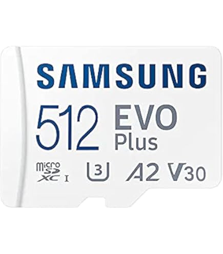 Samsung 512GB EVO Plus　Class10 U3  サムスン Amazon.com: Samsung EVO Plus 512GB MicroSD Memory Card (2024) + SD