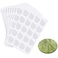 200 Pcs Eyelash Extension Adhesive Glue Pallet Sticker Pads, Disposable Waterproof Adhesive Holder Pad and 1 Pcs Eyelash Extension Jade Stone