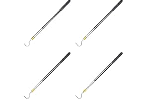 ciyeu 4pcs 61inch Snake Hook Reptile Catcher Stick Pole,Snake Handling Tool Kit