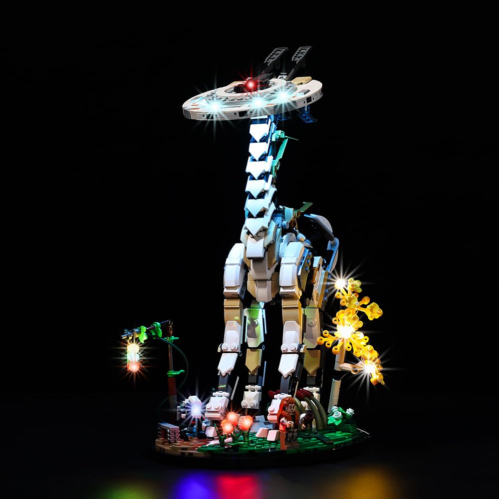 Kyglaring LED Lighting Kit Compatible with Lego Horizon Forbidden West : Tallneck 76989 Building Blocks, Lighting Accessories for Lego 76989 Model Set (Not Include Models)