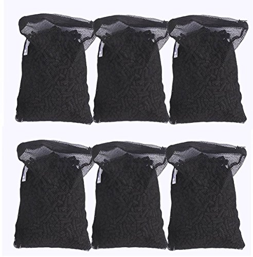 6 Lbs Activated Carbon in 6 Media Bags for Aquarium Fish Pond Canister Filter