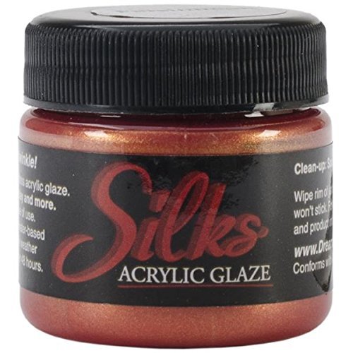 Luminarte Silks Acrylic Glaze Jar, 1-Ounce, Persimmon by Luminarte