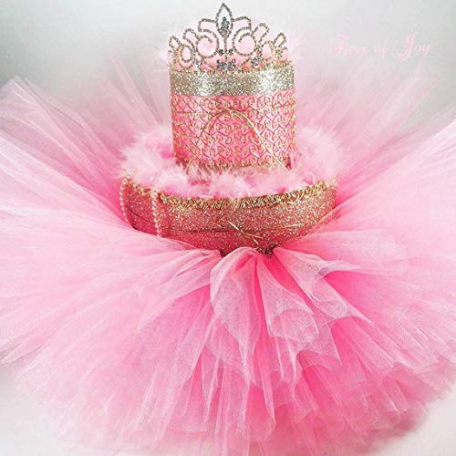tutu and tiara baby shower cake