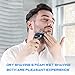 YOHOOLYO Electric Razor for Men Electric Shaver Rotary Razor Wet and Dry Waterproof with Pop-Up Trimmer USB Rechargeable