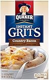 Quaker Instant Grits, Country Bacon Flavor, 12 Packets