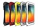 Note 5 Case,Perstar Shockproof Dust/Dirt/Snow Proof Aluminum Metal Gorilla Glass Protection,4-layer Protection Small Waist Cover Case for Galaxy Note 5(Water/dirt/shock Proof)(2015 New)(Red)