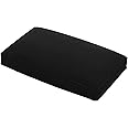 Belffin Velvet Back Cushion for Modular Sofa Rectangle Throw Pillows Soft Back Cushion Black