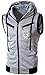 XTX Men's Active Slim Fit Zip Up Front Sleeveless Vest