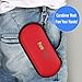 FOXVAPE Protective Carry Travel Storage Case Bag fit Ego Case, Flavors, Batteries, Chargers, Headphones, Cables, Phones, Keys, Jewelry, Watches (Red)