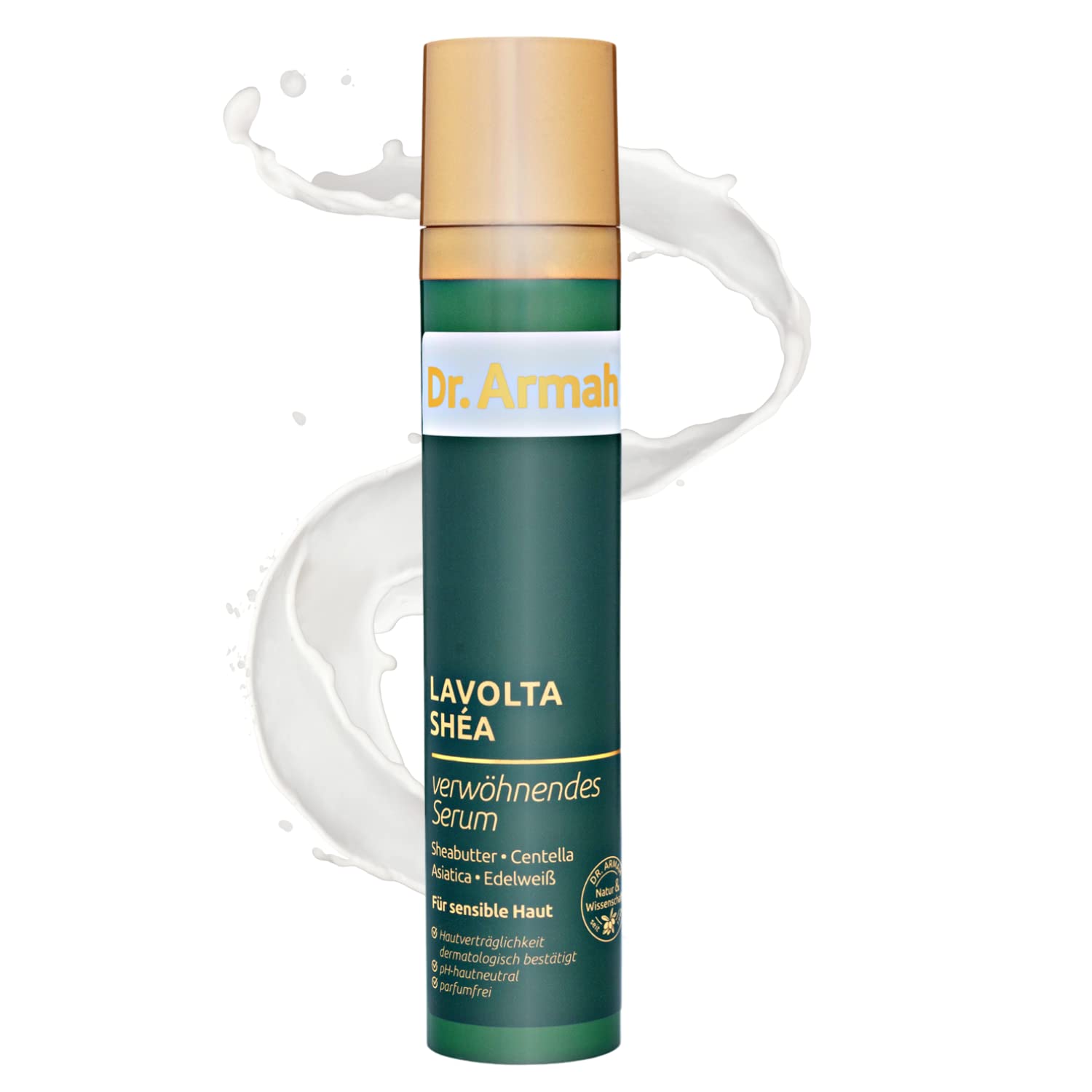 LAVOLTA Firming Face Serum Natural Anti-aging care for intensive Moisture with Edelweiss, Shea butter, Centella asiatica & Vitamin E - vegan fragrance-free silicone-free 50ml