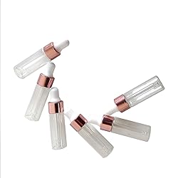 50 Pcs Mini Glass Dropper Bottle 5ml Clear Glass