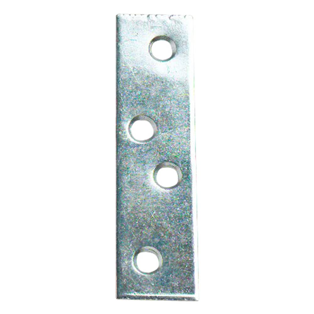 Merriway® BH01141 (10 Pcs) Zinc Plated Straight Repair Bracket Braces Plates, 100 mm (4 Inch) - Pack of 10 Pieces