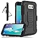 Galaxy S6 Edge Case, Heng Tech (TM) [Heavy Duty] Holster Full Body Protection Hybrid Dual Layer Case with Kickstand & Belt Clip Cover for Samsung Galaxy S6 Edge S VI Edge G925