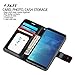 J&D Case Compatible for OnePlus 5T Case, [Wallet Stand] [Slim Fit] Heavy Duty Protective Shock Resistant Flip Cover Wallet Case for OnePlus 5T Wallet Case - Black