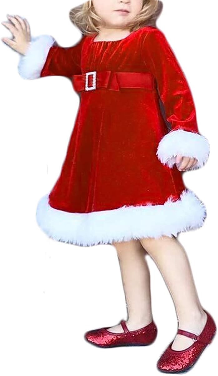 Loalirando Abiti di Natale Bambina Neonata a Manica Lunga Vestiti Bambina  Invernali Costume di Natale Bambina Abbigliamento Abiti berjaya.edu.my