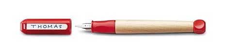 Lamy Füllfederhalter ABC Modell 10, Farbe rot, Feder A (Anfänger), Mit Beschriftungsfeld