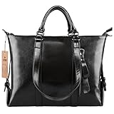 S-ZONE 3-Way Women Genuine Leather Shoulder Bag Work Tote Handbag