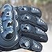 LUNIWEI Towall Black Short Sports Leather Motorcycle Motorbike Summer Gloves (XL)
