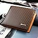 ETSYG Stylish Men Synthetic Leather Wallet Pocket Card Bifold Cente Clutch Billfold