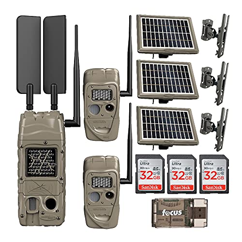 Cuddeback CuddeLink Cell Trail Camera (Verizon), Solar Powered Bundle