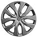15 inch Hubcaps Best for 2014-2018 Nissan Rogue - (Set of 4) Wheel Covers 15in Hub Caps Silver Rim Cover - Car Accessories for 15 inch Wheels - Snap On Hubcap, Auto Tire Replacement Exterior Cap