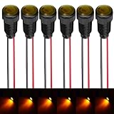 Gebildet 6pcs Yellow Indicator Pilot Light AC/DC
